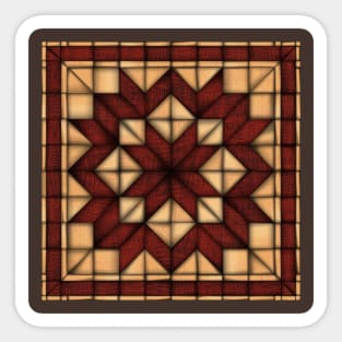 Wooden Quilt Sticker